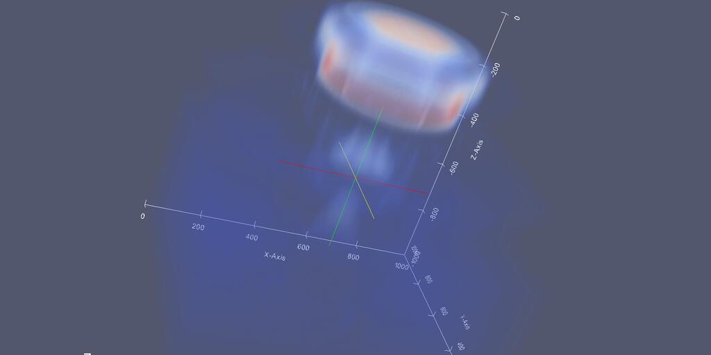 Finite element simulation of rising bubble